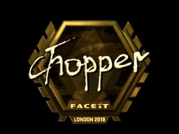 Sticker | chopper (Gold) | London 2018