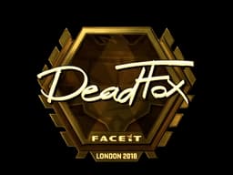 Sticker | DeadFox (Gold) | London 2018