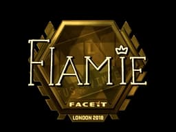 Sticker | flamie (Gold) | London 2018