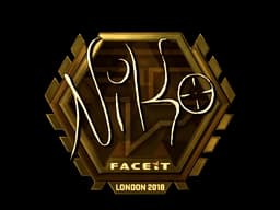 Sticker | NiKo (Gold) | London 2018