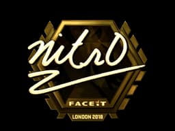 Sticker | nitr0 (Gold) | London 2018