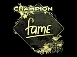 Sticker | fame (Gold, Champion) | Rio 2022