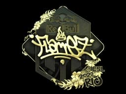 Sticker | FlameZ (Gold) | Rio 2022