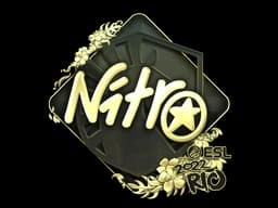 Sticker | nitr0 (Gold) | Rio 2022