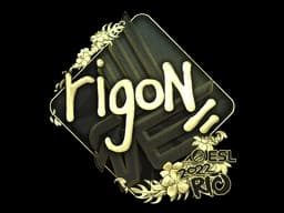 Sticker | rigoN (Gold) | Rio 2022