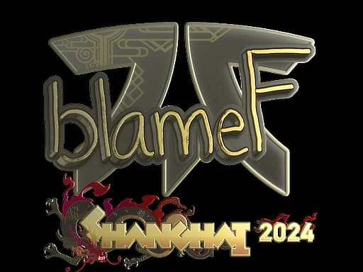 Sticker | blameF (Gold) | Shanghai 2024