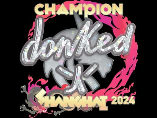 Sticker | donk (Glitter, Champion) | Shanghai 2024