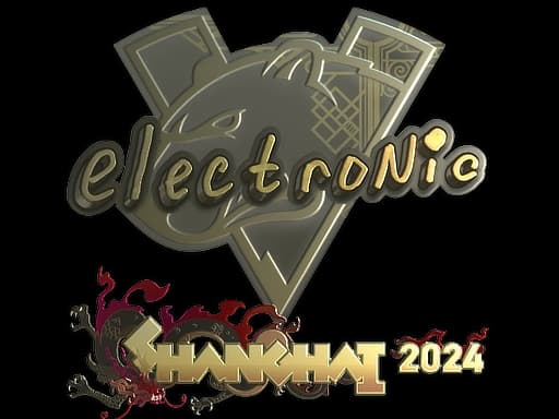 Sticker | electronic (Gold) | Shanghai 2024