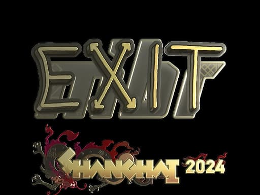 Sticker | exit (Gold) | Shanghai 2024