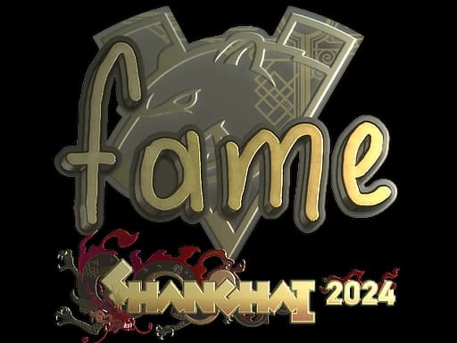 Sticker | fame (Gold) | Shanghai 2024