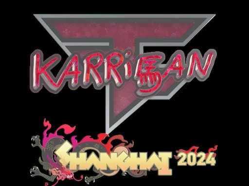 Sticker | karrigan (Glitter) | Shanghai 2024