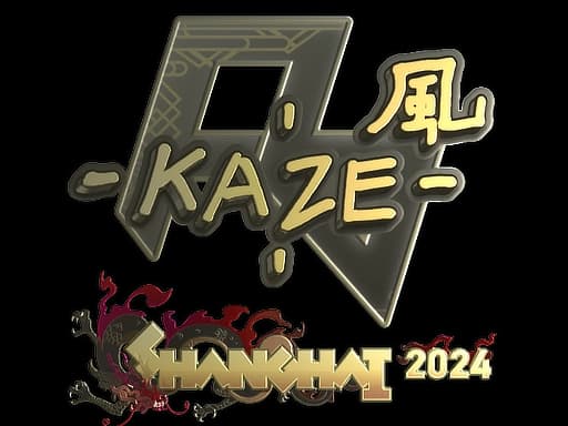 Sticker | Kaze (Gold) | Shanghai 2024