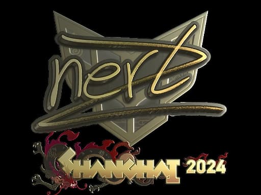 Sticker | NertZ (Gold) | Shanghai 2024