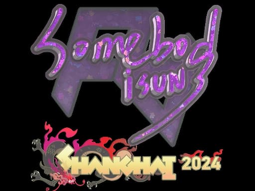 Sticker | somebody (Glitter) | Shanghai 2024