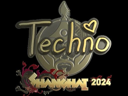 Sticker | Techno4K (Gold) | Shanghai 2024