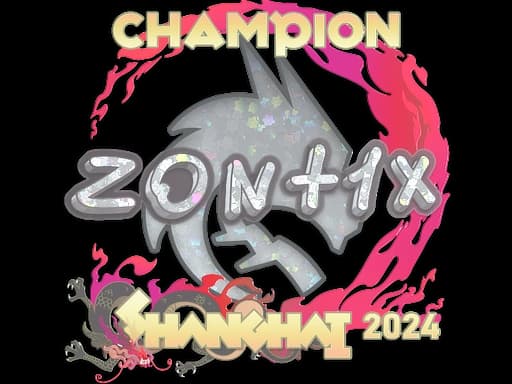 Sticker | zont1x (Glitter, Champion) | Shanghai 2024