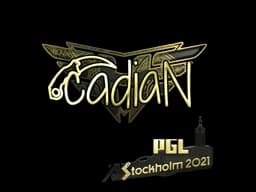 Sticker | cadiaN (Gold) | Stockholm 2021