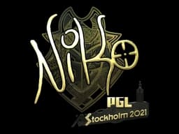 Sticker | NiKo (Gold) | Stockholm 2021