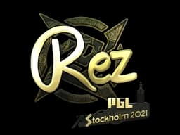 Sticker | REZ (Gold) | Stockholm 2021