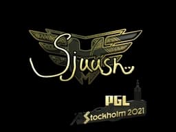 Sticker | sjuush (Gold) | Stockholm 2021