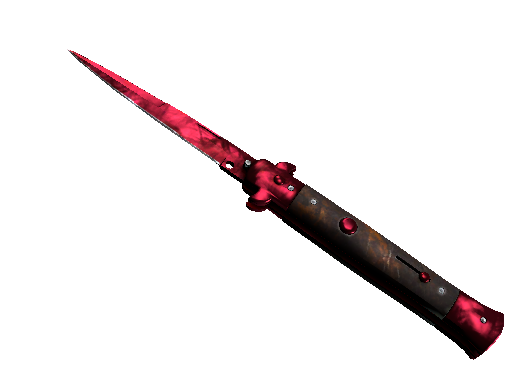 Stiletto Knife Doppler Ruby